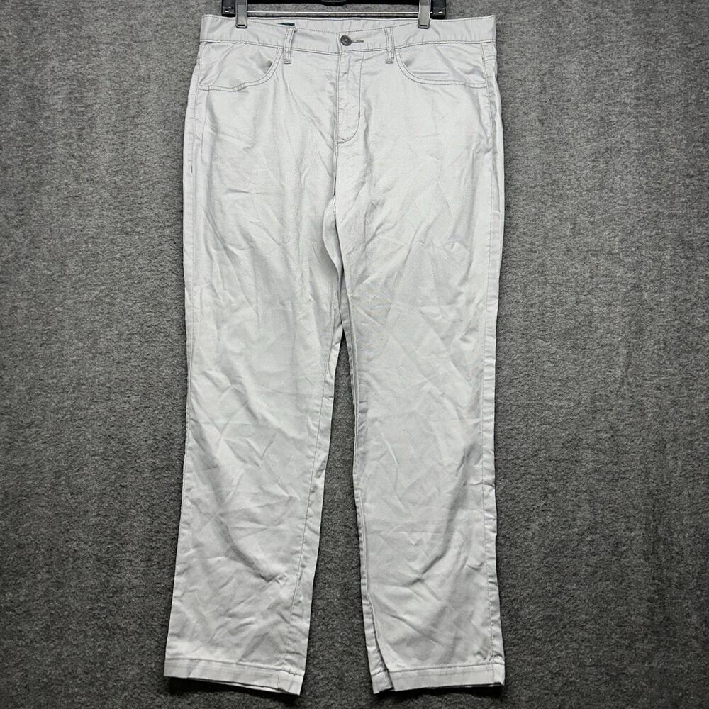 Perry Ellis America Men's‎ Slim Fit Chino Pants Gray Size 36X30
